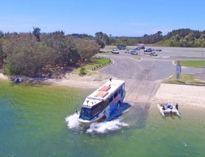 Entering the water